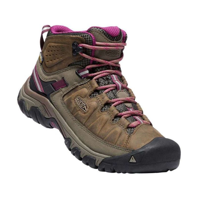 Keen Women's Targhee III Mid WP Boots in Weiss / Boysenberry-1